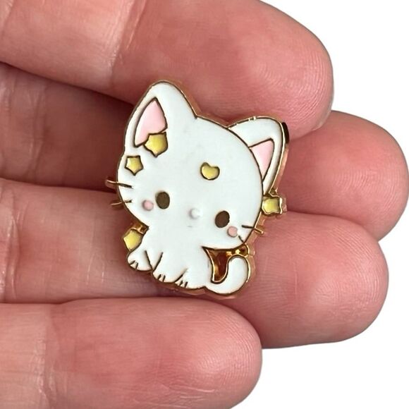 Sailor Moon Chibi Artemis White Cat Enamel Pin - Picture 5 of 8